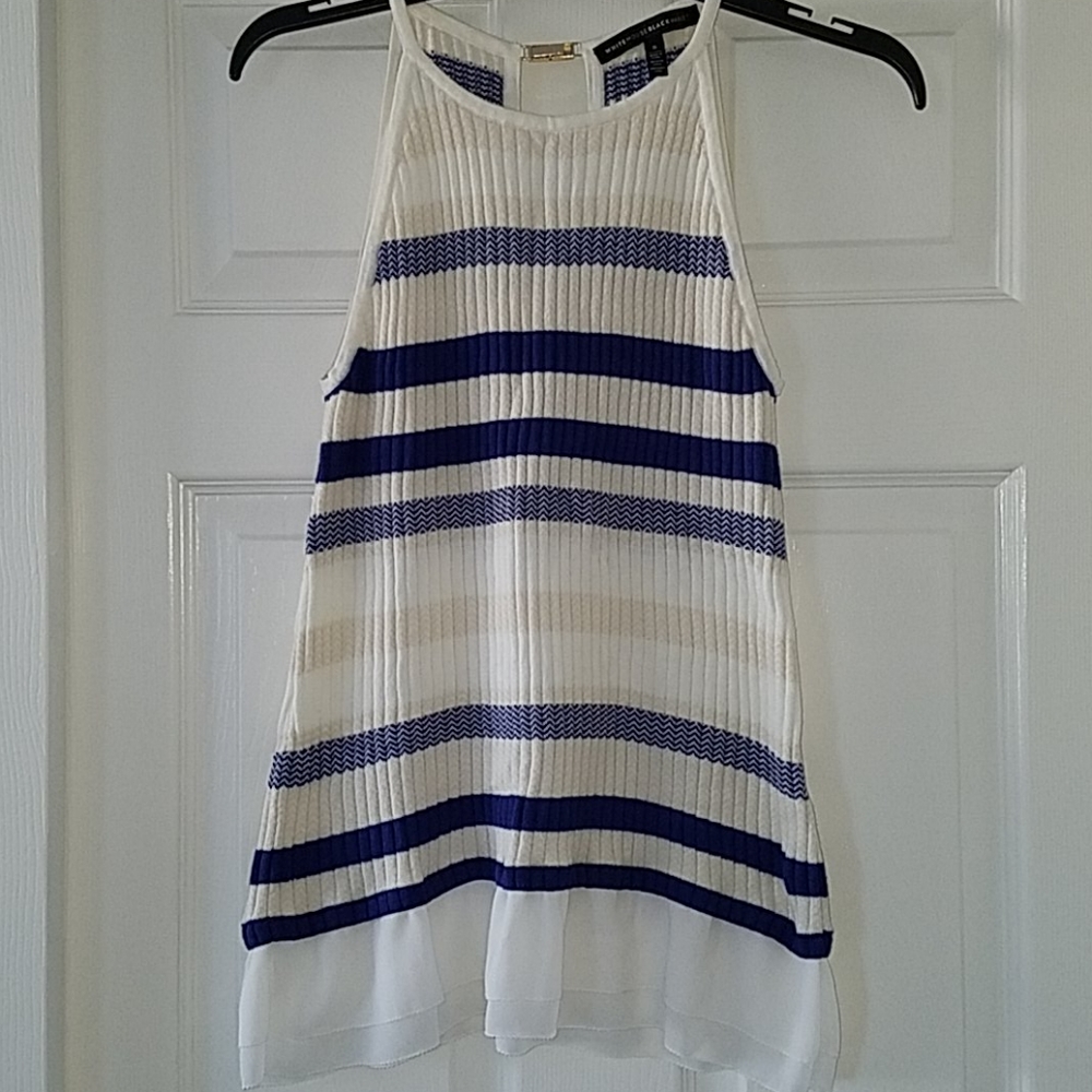 Striped dressy tank top